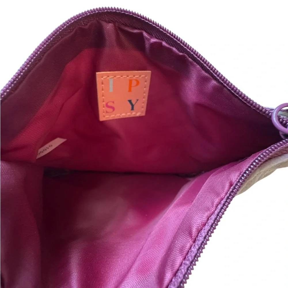🤑 5/$25 ipsy Quilted Dusty Rose Velvet Cosmetic Pouch